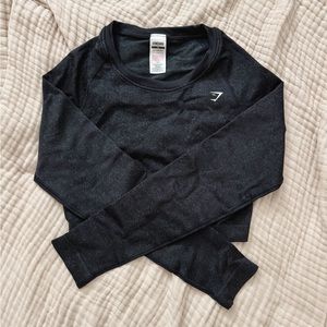 XL Gymshark Adapt Fleck Seamless Long Sleeve Crop Top